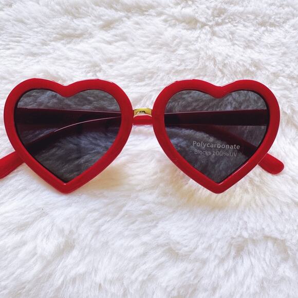 Stylens Other - Pixie Red Girl Heart-shape Sunglasses